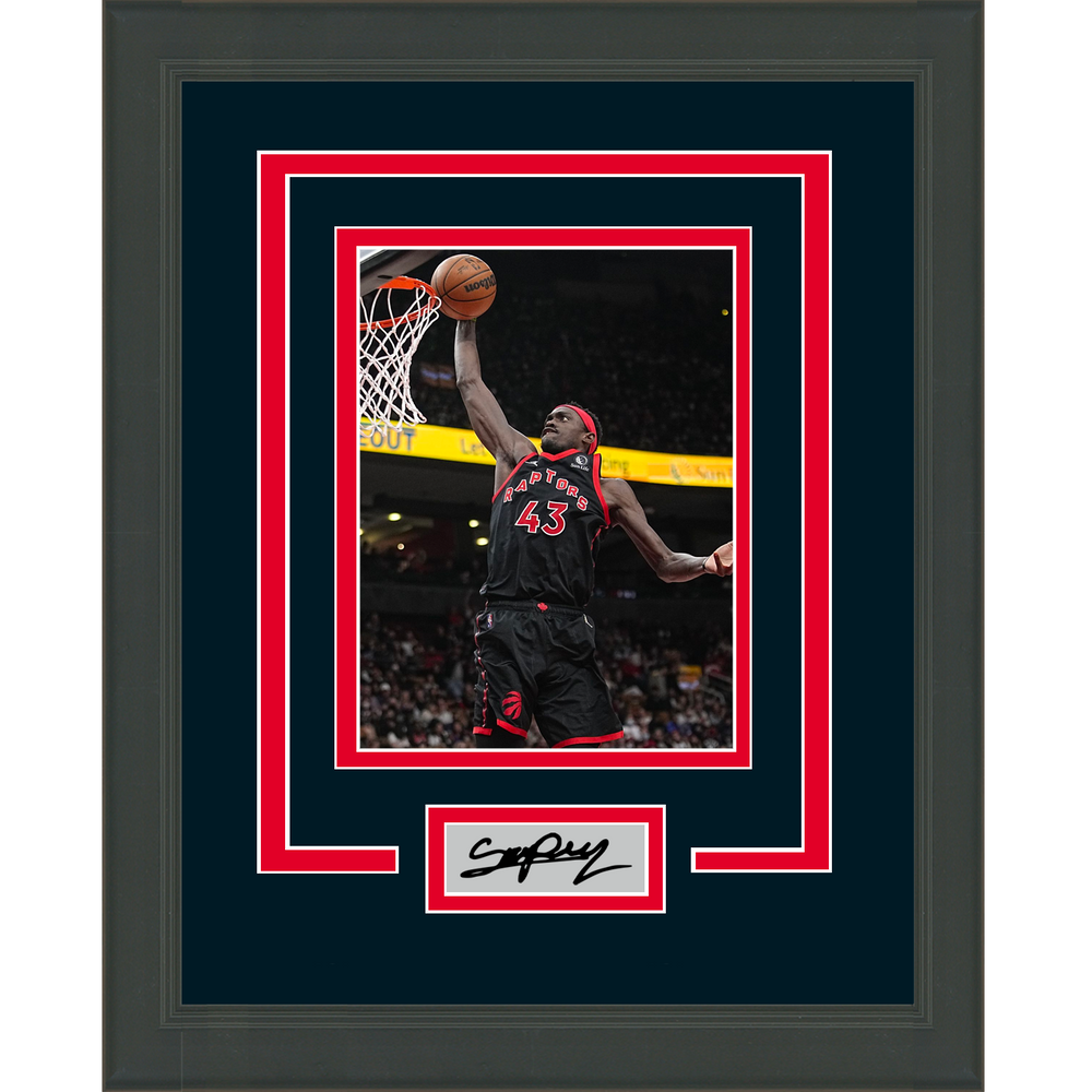 Framed Pascal Siakam Facsimile Laser Engraved Signature Auto Toronto Raptors 11x14 Basketball Photo (ONLINE ORDER ONLY)