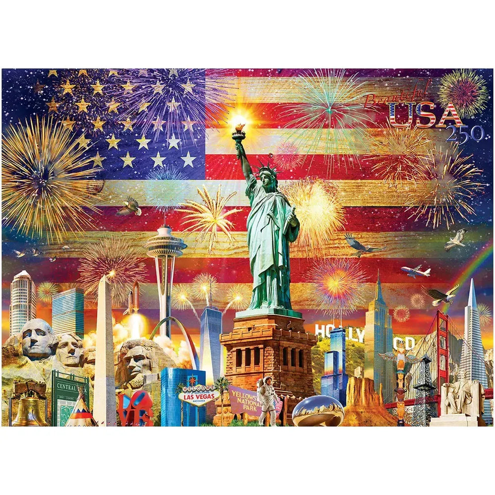 Patriotic Sights 1000 Piece Jigsaw Puzzle Eurographics (ONLINE ORDER ONLY)