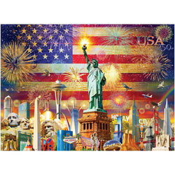 Patriotic Sights 1000 Piece Jigsaw Puzzle Eurographics (ONLINE ORDER ONLY)