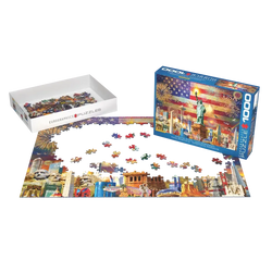 Patriotic Sights 1000 Piece Jigsaw Puzzle Eurographics (ONLINE ORDER ONLY)
