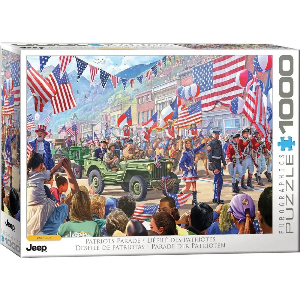 Patriots Parade Jeep 1000 Piece Jigsaw Puzzle Eurographics (ONLINE ORDER ONLY)