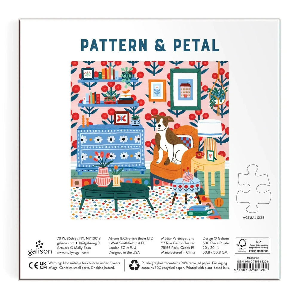 Pattern & Petal 500 Piece Jigsaw Puzzle Galison (ONLINE ORDER ONLY)