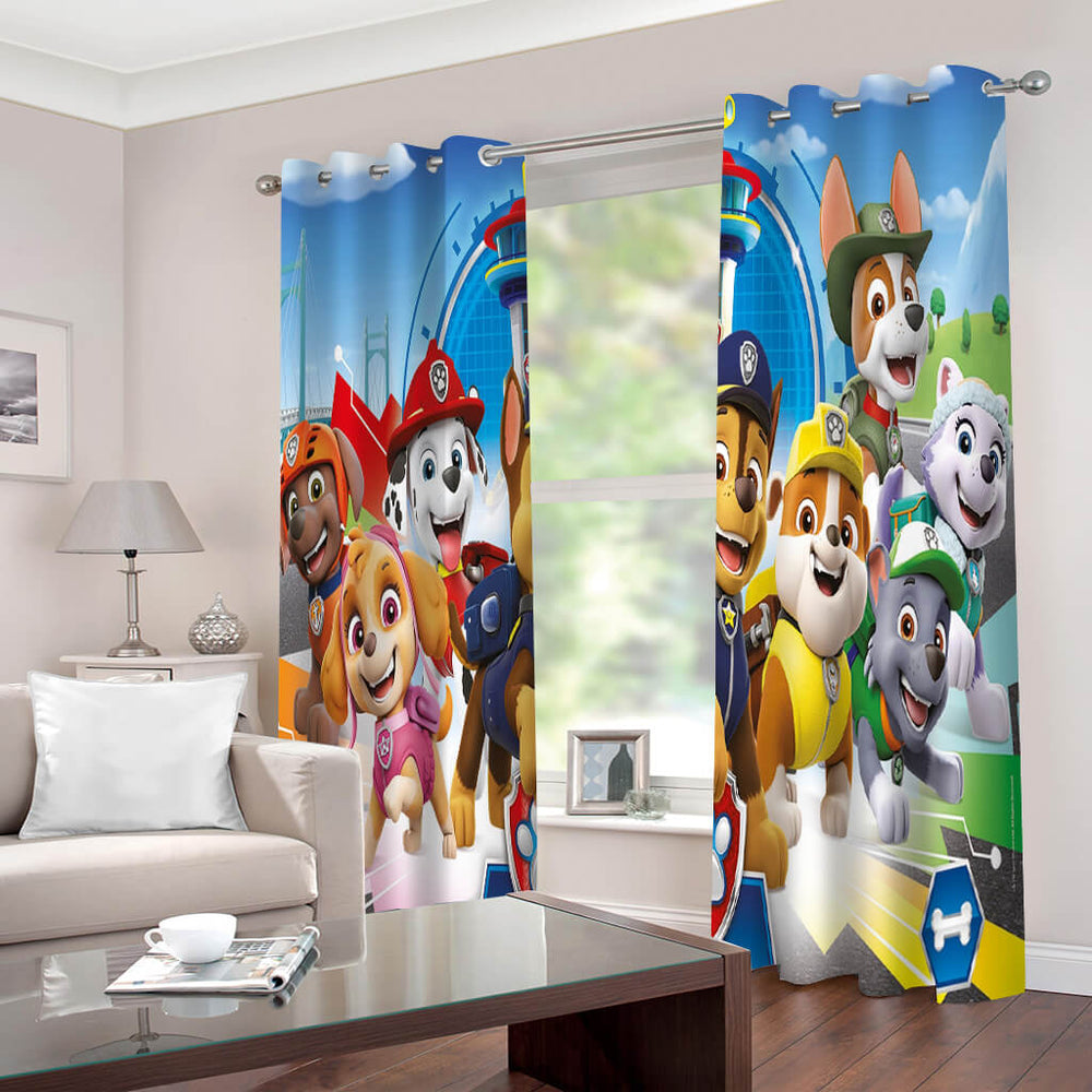 Paw Patrol Curtains Cosplay Blackout Window Drapes for Room Decoration (Online Order Only)