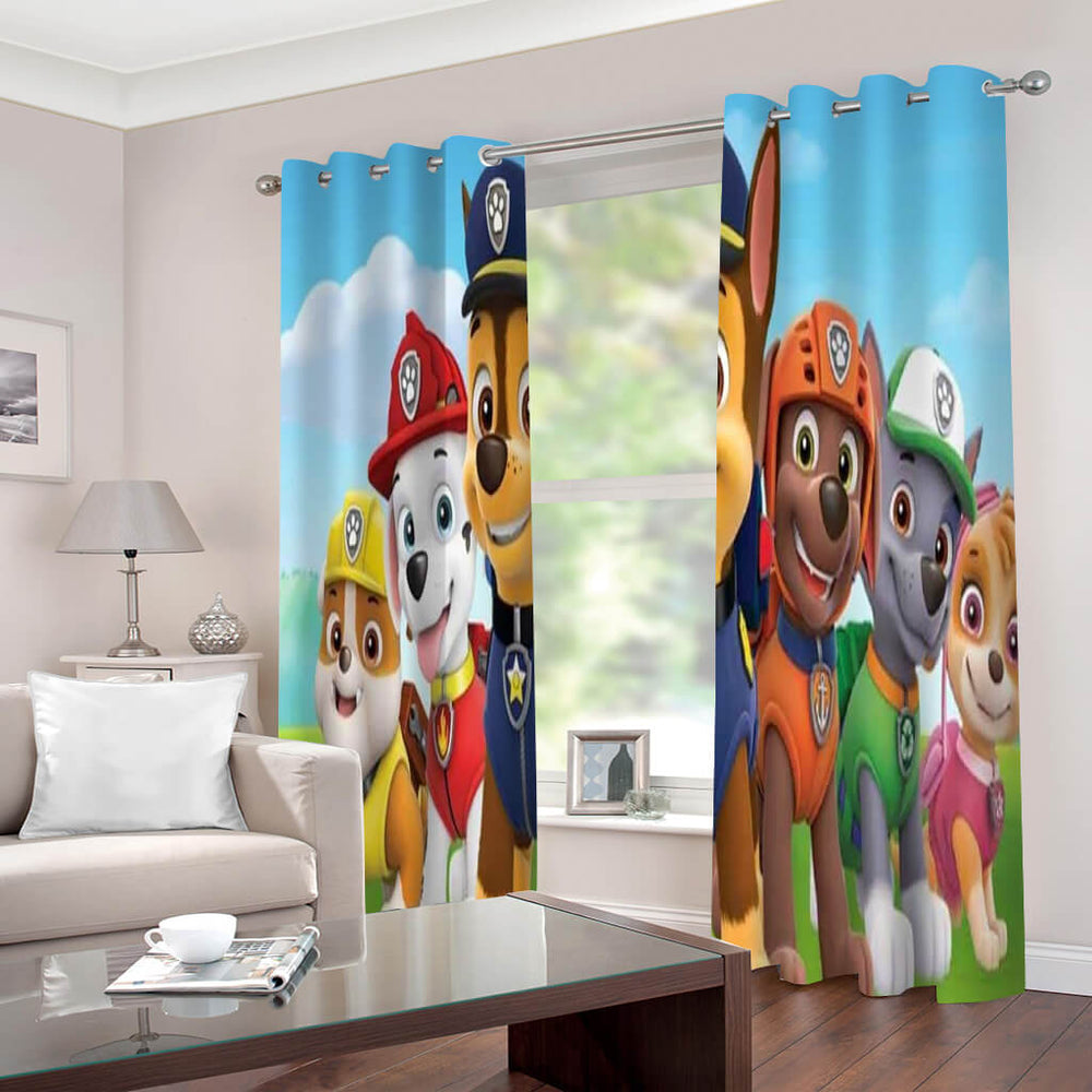 Paw Patrol Curtains Cosplay Blackout Window Drapes for Room Decoration (Online Order Only)