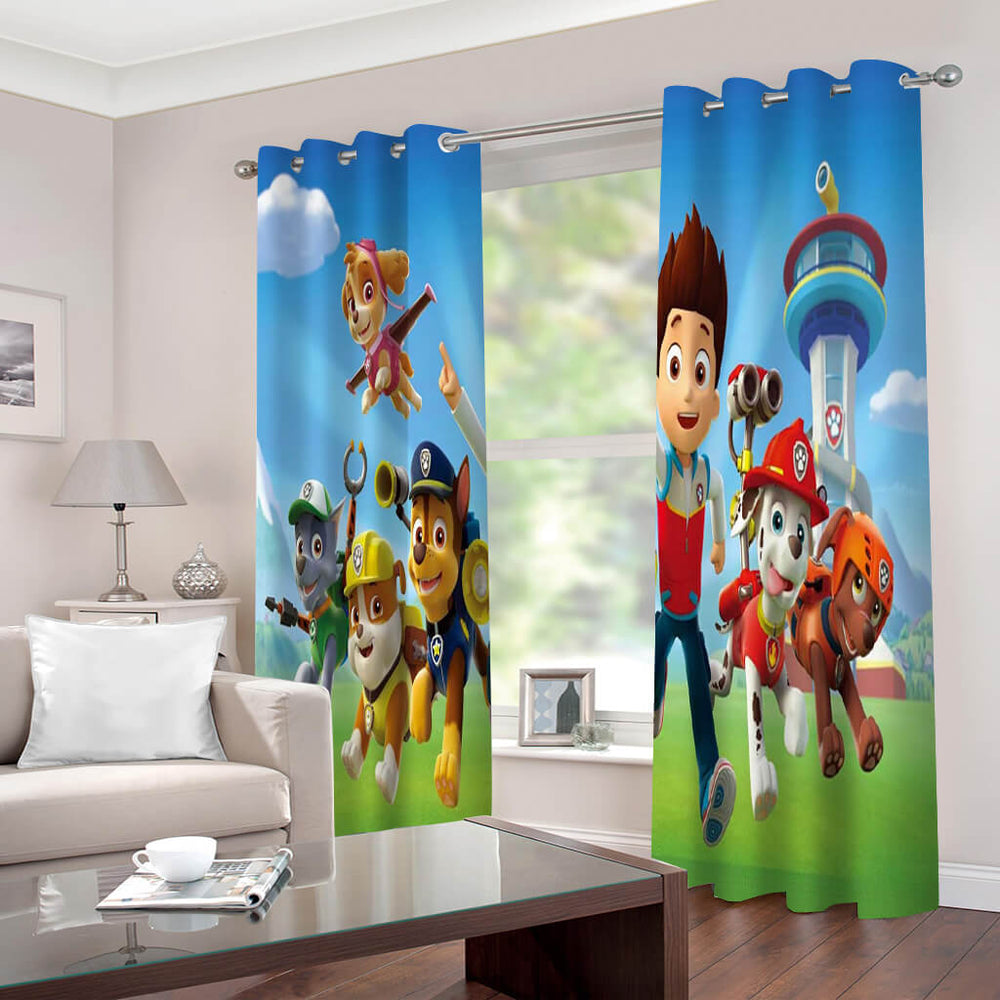 Paw Patrol Curtains Cosplay Blackout Window Drapes for Room Decoration (Online Order Only)