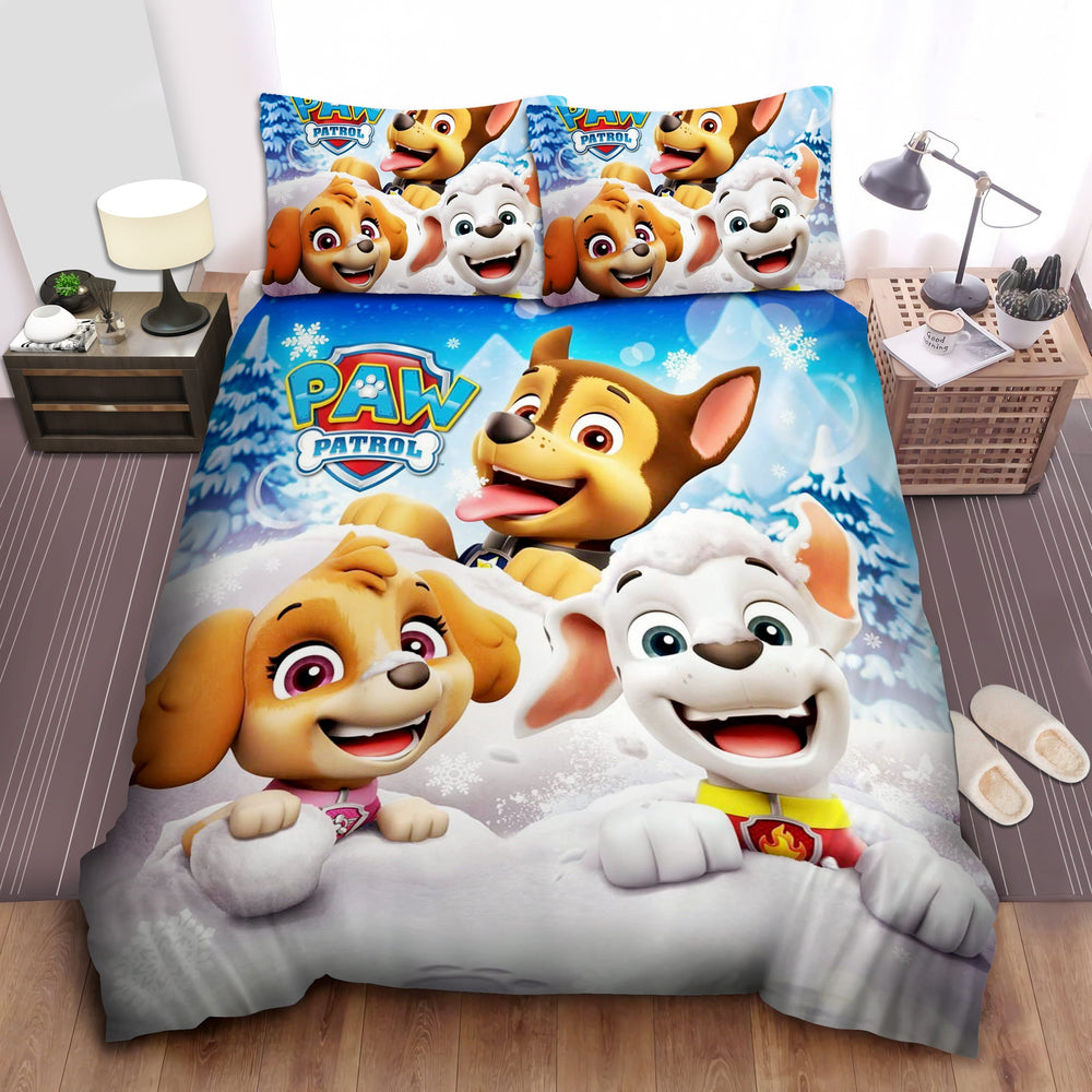 Paw Patrol Playing With Snow Bedding Set Duvet Covers Without Filler (ONLINE ORDER ONLY)