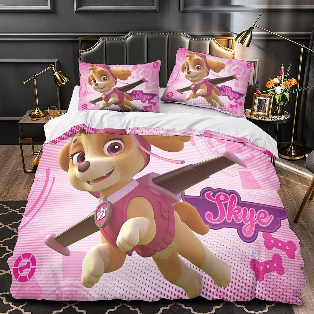 Paw Patrol Skye Duvet Cover Pattern Bedding Set Without Filler (ONLINE ORDER ONLY)