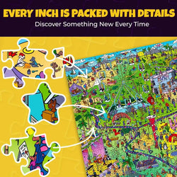 Pawchella Bash "Seek & See" 1000 Piece Jigsaw Puzzle Quokka