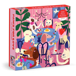 Paws for Love 500 Piece Jigsaw Puzzle Galison (ONLINE ORDER ONLY)
