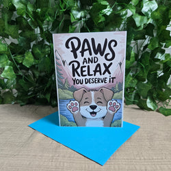 Paws and Relax Get Well Soon Card (ONLINE ORDER ONLY)
