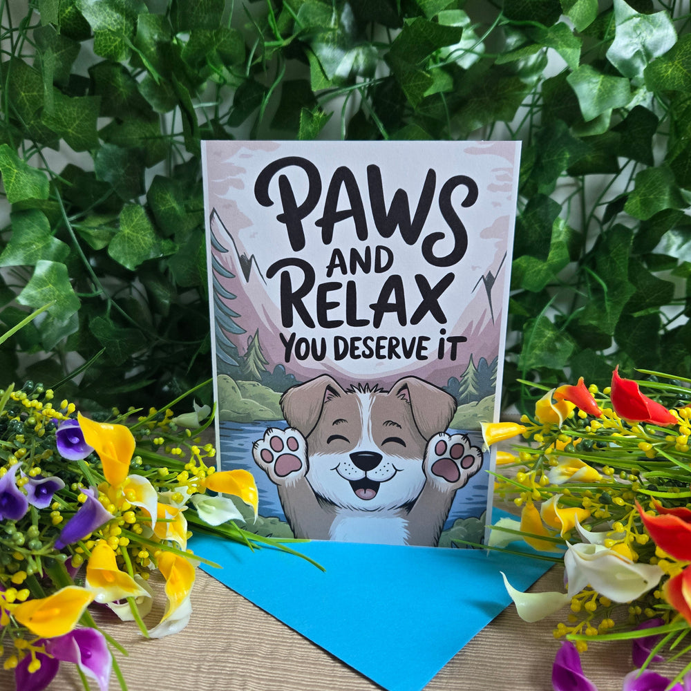 Paws and Relax Get Well Soon Card (ONLINE ORDER ONLY)
