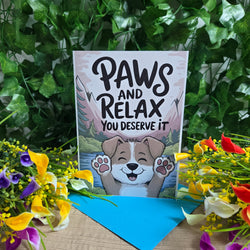 Paws and Relax Get Well Soon Card (ONLINE ORDER ONLY)