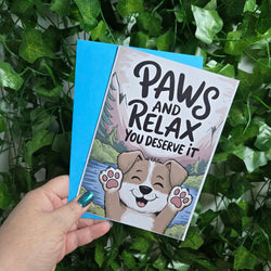 Paws and Relax Get Well Soon Card (ONLINE ORDER ONLY)