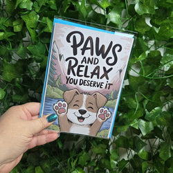 Paws and Relax Get Well Soon Card (ONLINE ORDER ONLY)