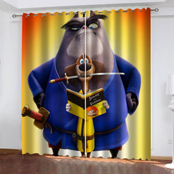 Paws of Fury The Legend of Hank Curtains Blackout Window Drapes (Online Order Only)