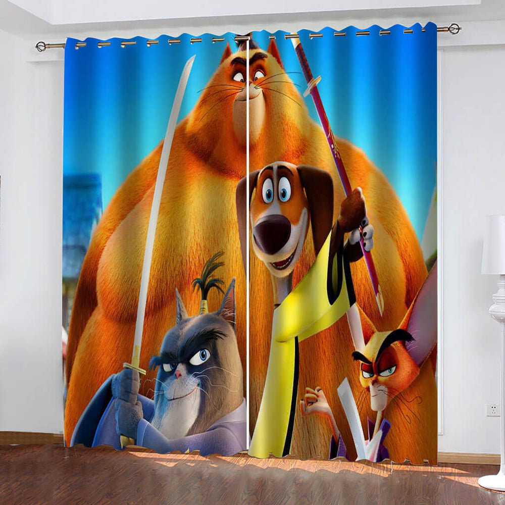 Paws of Fury The Legend of Hank Curtains Blackout Window Drapes (Online Order Only)