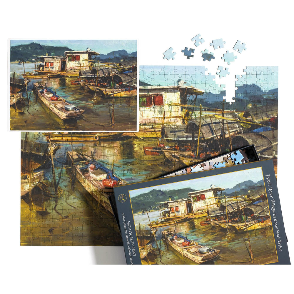 Pearl River Village 500 Piece Premium Jigsaw Puzzle Art & Fable (ONLINE ORDER ONLY)