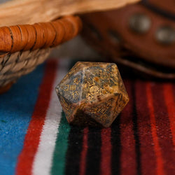 Pre-Order || Peruvian Leopard Jasper Stone Dice Set