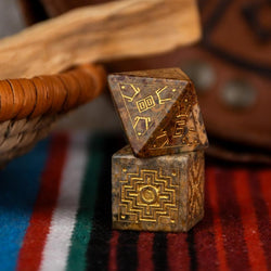 Pre-Order || Peruvian Leopard Jasper Stone Dice Set
