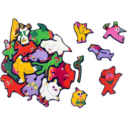 Pet Party 50 Shaped Piece Cluster Jigsaw Puzzle Laurence King (ONLINE ORDER ONLY)