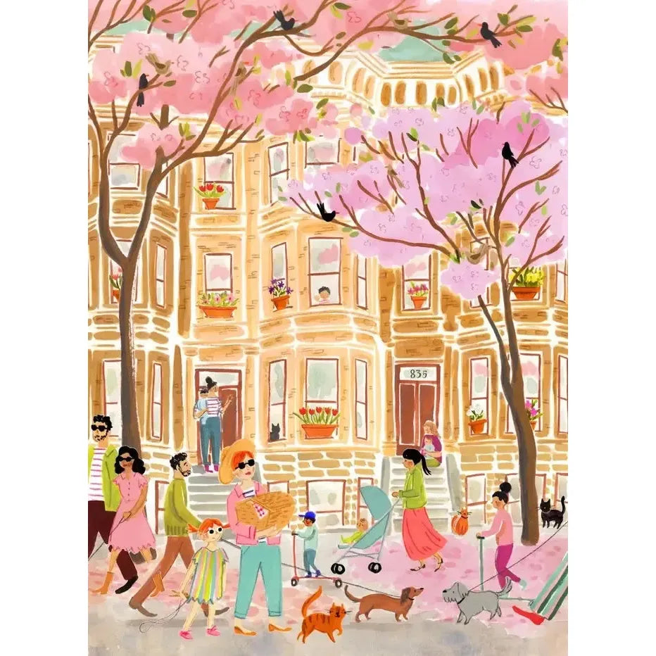 Petals & Pavement 500 Piece Jigsaw Puzzle PuzzleFolk (ONLINE ORDER ONLY)