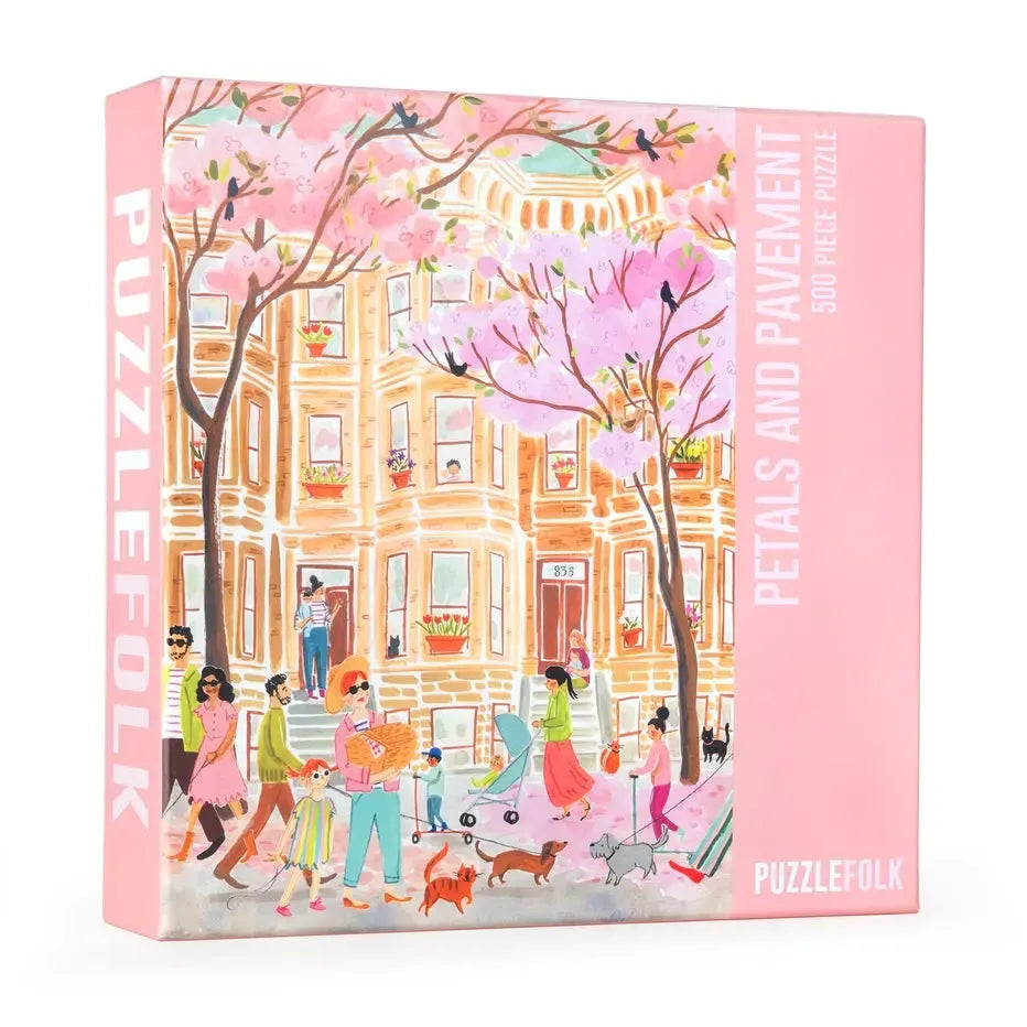 Petals & Pavement 500 Piece Jigsaw Puzzle PuzzleFolk (ONLINE ORDER ONLY)