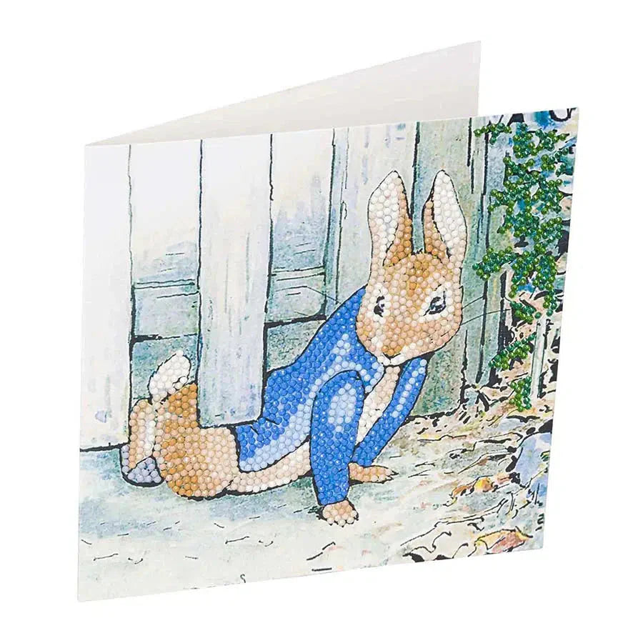 Peter Rabbit Under the Gate Crystal Art Card Kit Craft Buddy (ONLINE ORDER ONLY)