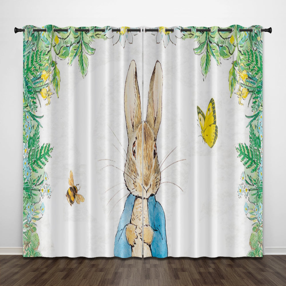 Peter Rabbit Curtains Pattern Blackout Window Drapes (Online Order Only)