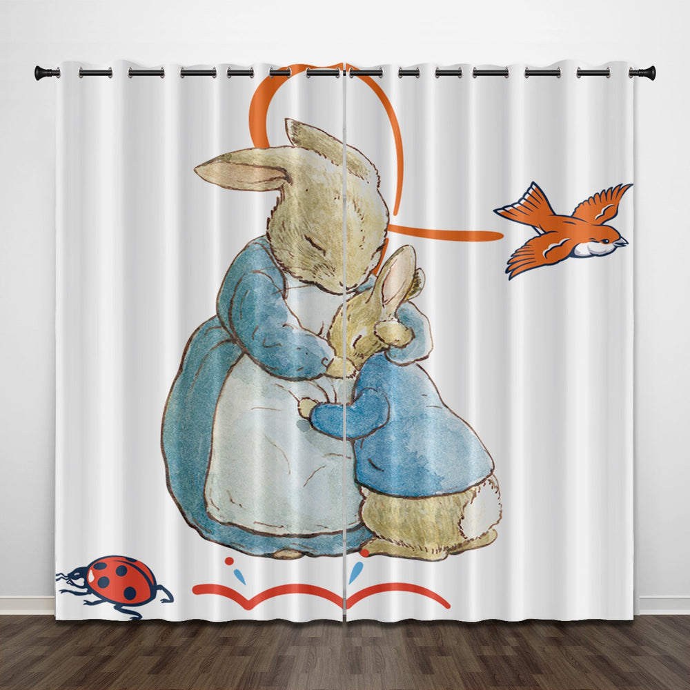 Peter Rabbit Curtains Pattern Blackout Window Drapes (Online Order Only)