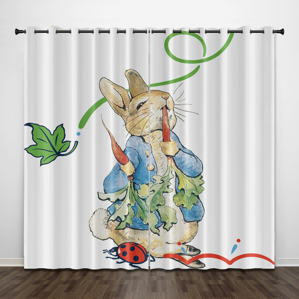 Peter Rabbit Curtains Pattern Blackout Window Drapes (Online Order Only)