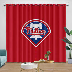 Philadelphia Phillies Curtains Blackout Window Drapes Room Decoration (Online Order Only)