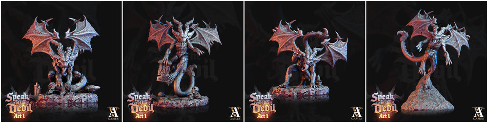 3D Printed Archvillain Games Phlegethian Imp Speak of the Devil Act I 28 32mm D&D (Online Only)