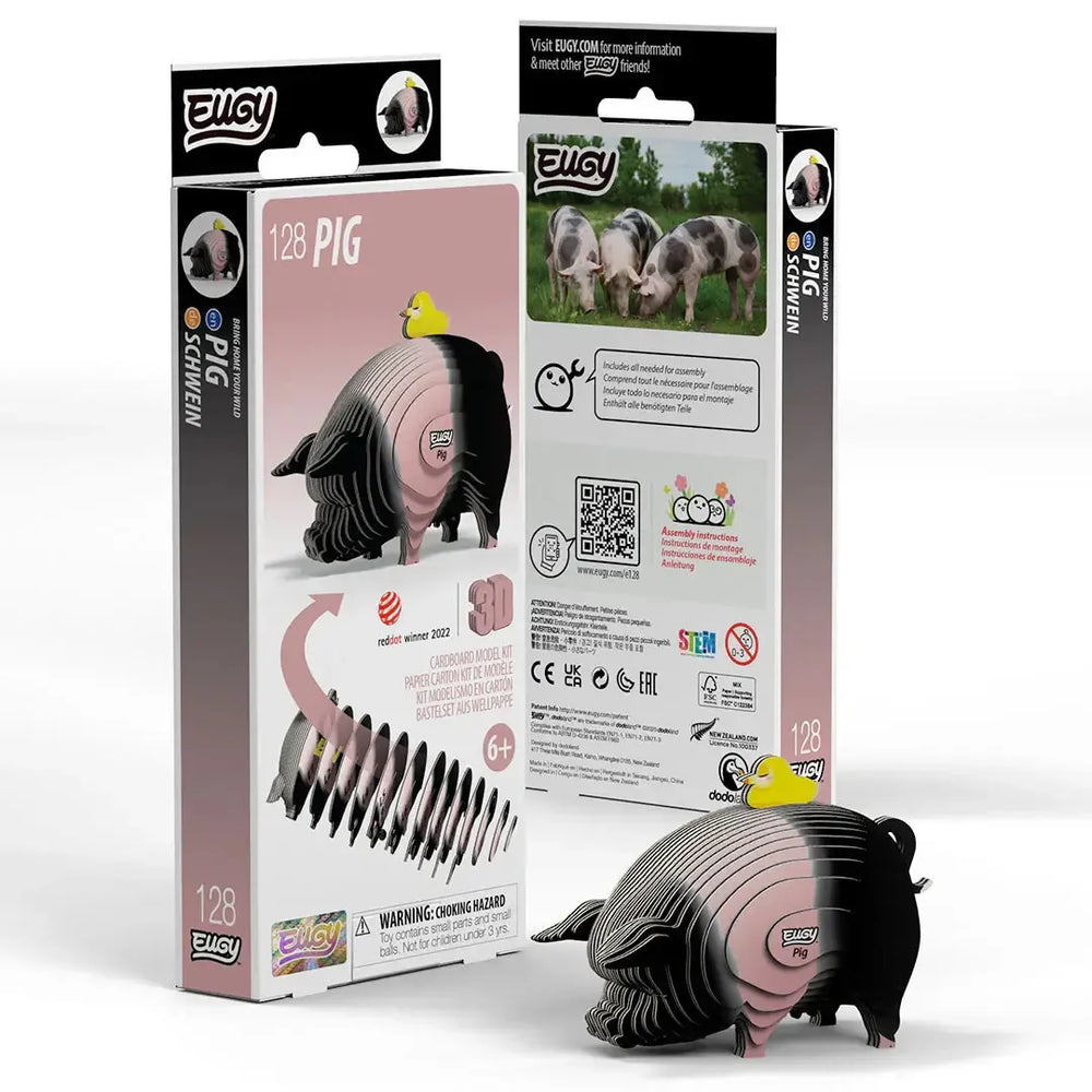 Pig 3D Cardboard Model Kit Eugy (ONLINE ORDER ONLY)