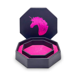 Pink Unicorn - Tray of Holding™ Dice Tray by Norse Foundry (ONLINE ORDER ONLY)