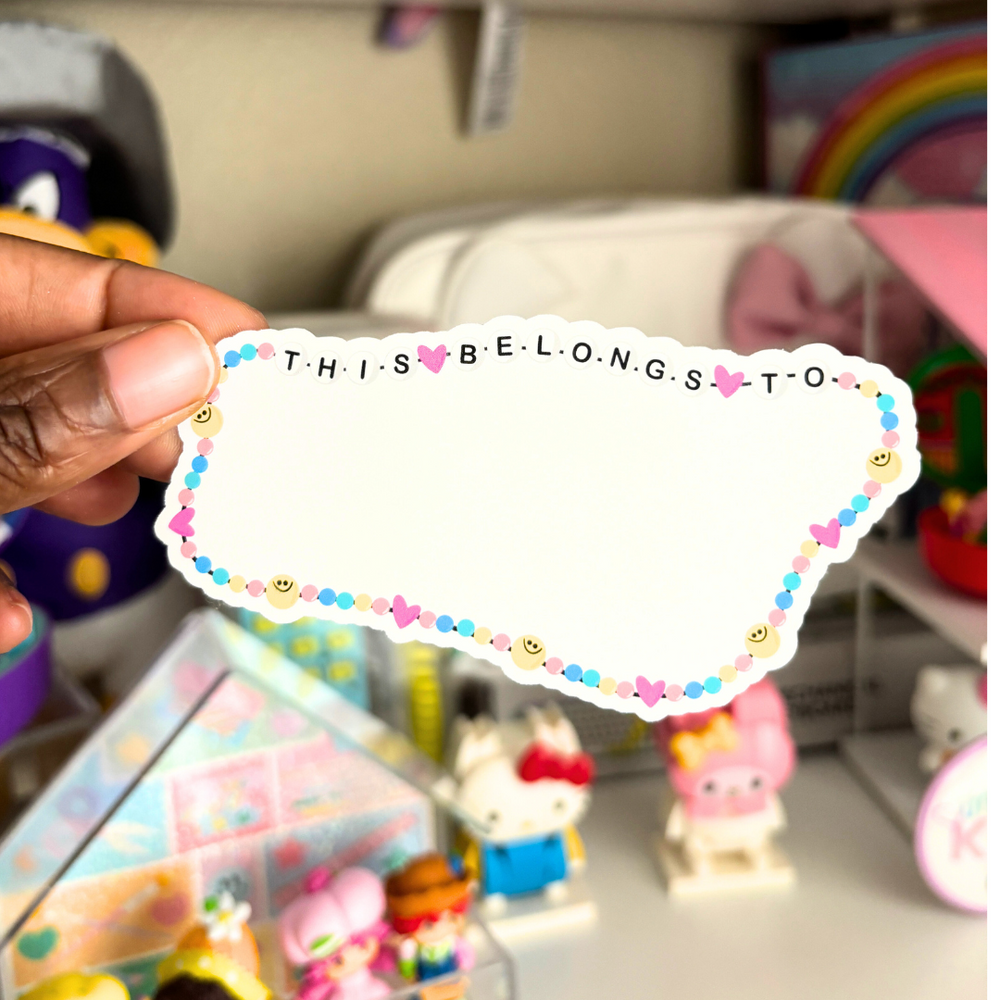 This Belong To| Friendship Bracelet| Sticker Die Cut (ONLINE ORDER ONLY)