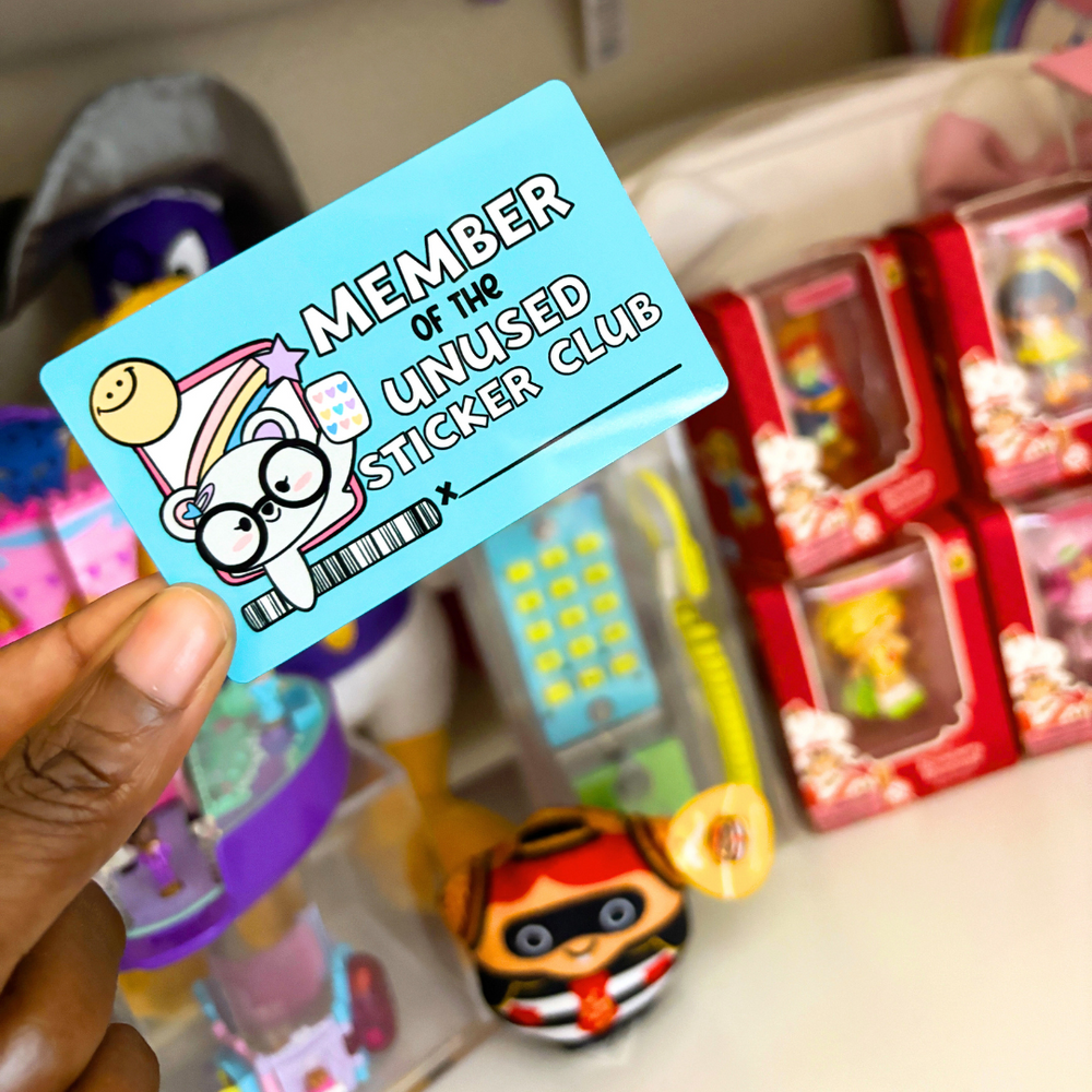 Member of the Unused Sticker Club | Metal Card (ONLINE ORDER ONLY)
