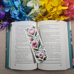 Pink Floral Bookmark (ONLINE ORDER ONLY)