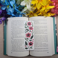 Pink Floral Bookmark (ONLINE ORDER ONLY)