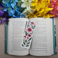 Pink Floral Bookmark (ONLINE ORDER ONLY)