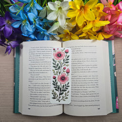 Pink Floral Bookmark (ONLINE ORDER ONLY)
