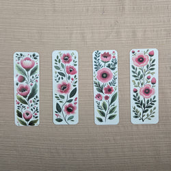 Pink Floral Bookmark (ONLINE ORDER ONLY)