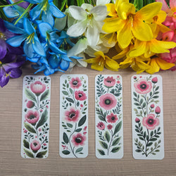 Pink Floral Bookmark (ONLINE ORDER ONLY)