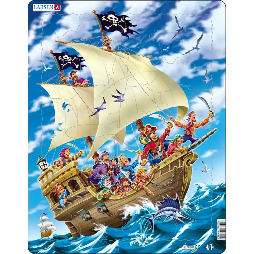 Pirates Celebrating 30 Piece Tray Jigsaw Puzzle Larsen (ONLINE ORDER ONLY)