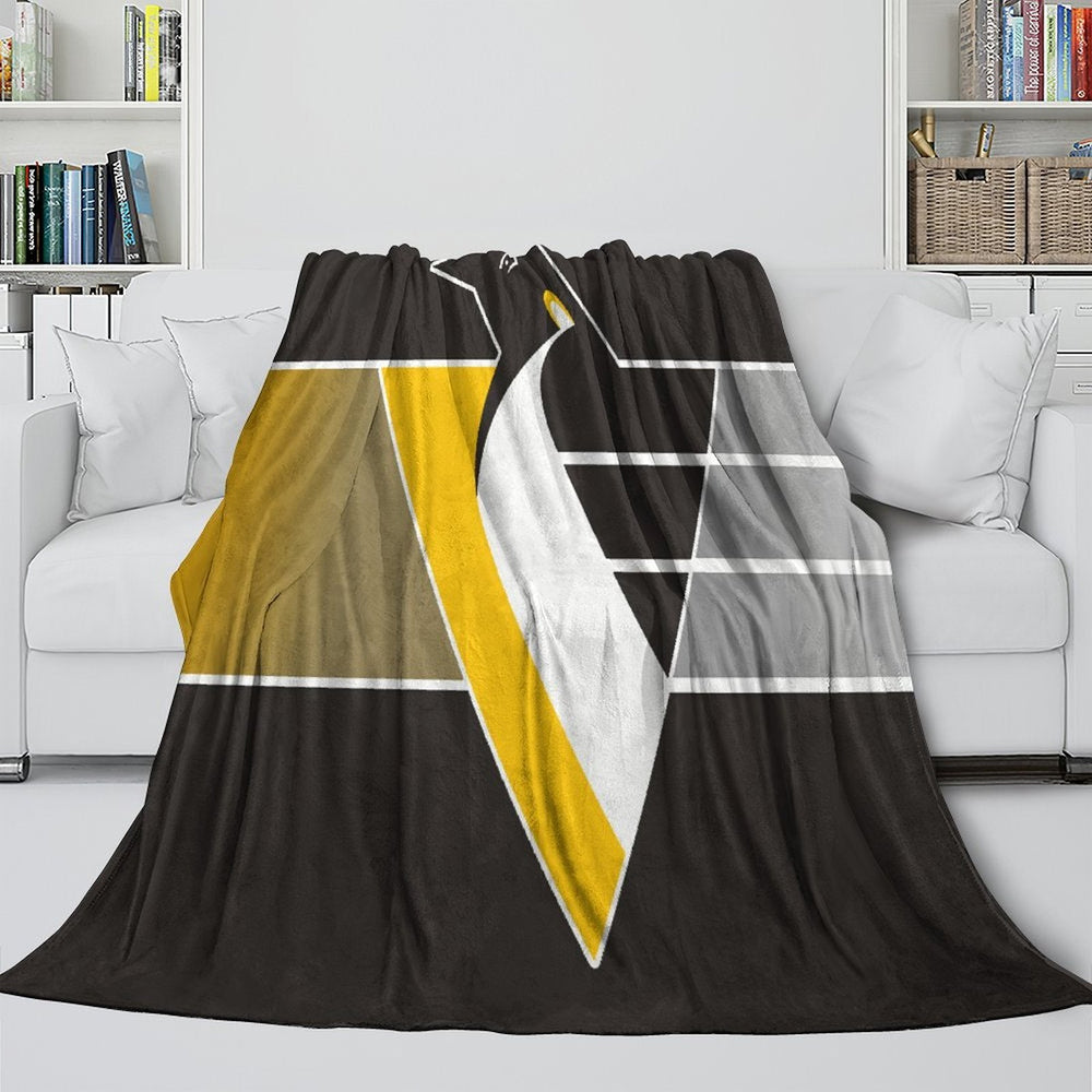 Pittsburgh Penguins Blanket Flannel Throw Kids Room Decoration