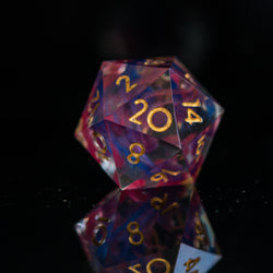 PRE-ORDER || Plasma Gold Sharp-Edged Resin Dice Set