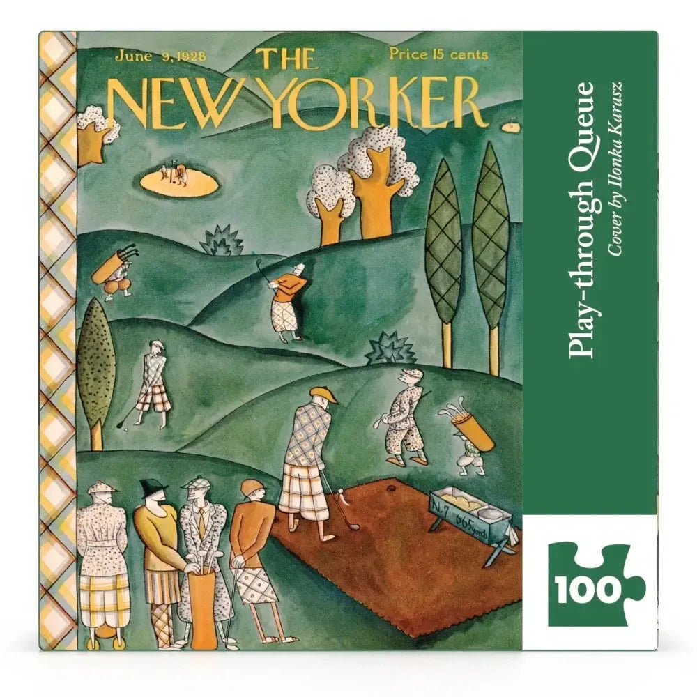 Play-through Queue The New Yorker 100 Piece Mini Jigsaw Puzzle NYPC (ONLINE ORDER ONLY)
