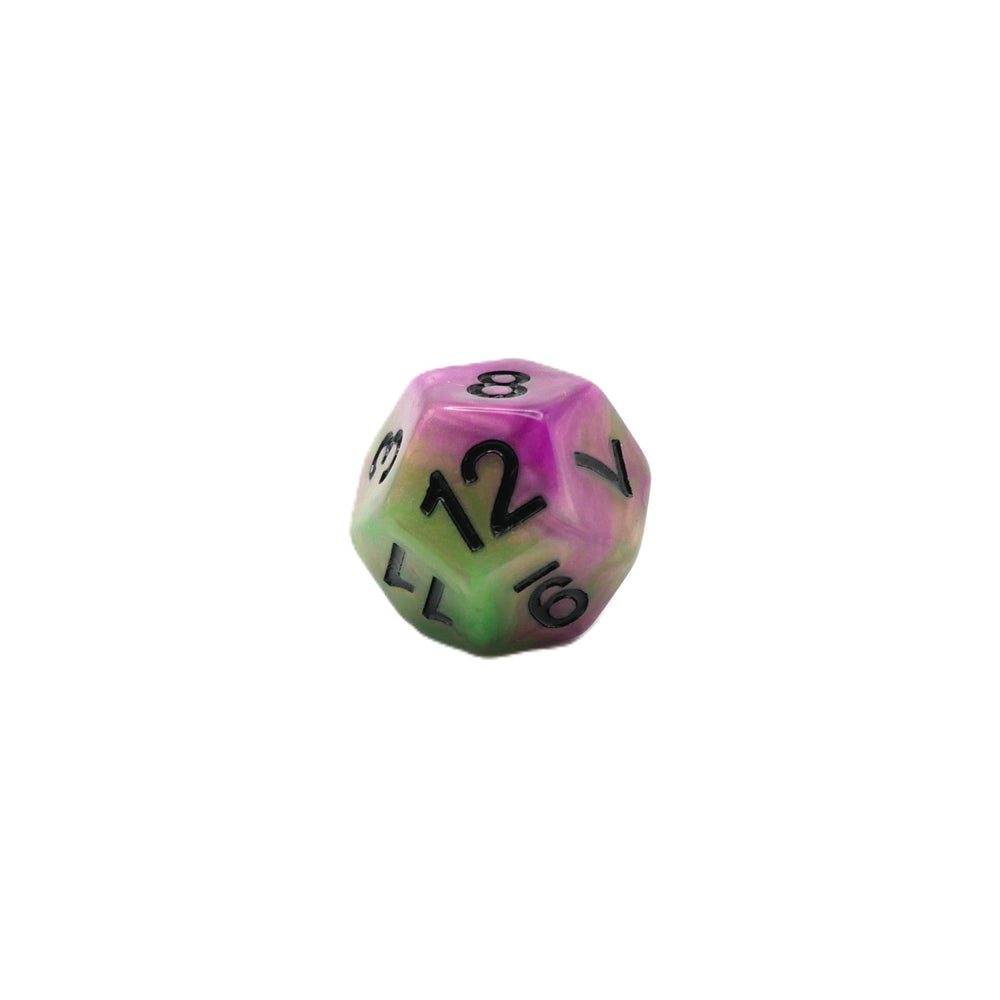Poison Petals - 7 Piece DnD Dice Set | Acrylic RPG Gaming Dice (ONLINE ORDER ONLY)
