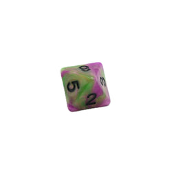 Poison Petals - 7 Piece DnD Dice Set | Acrylic RPG Gaming Dice (ONLINE ORDER ONLY)