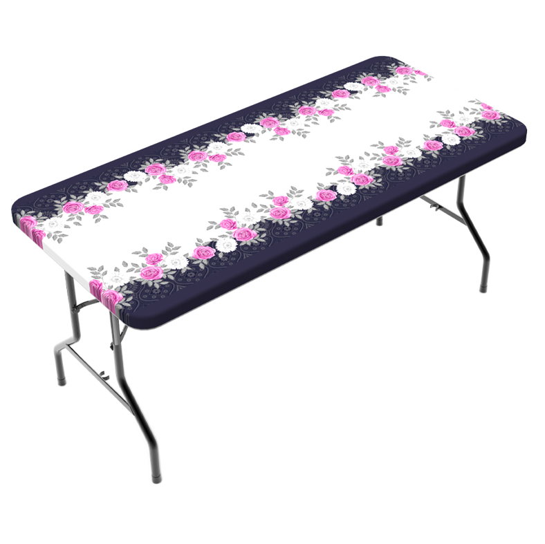 TCPlus 6ft Tablecloth Roses (ONLINE ORDER ONLY)