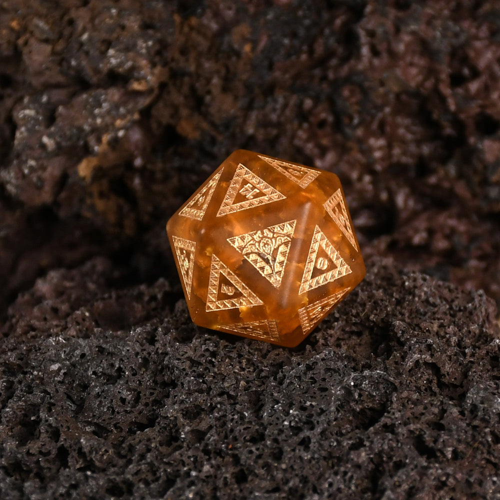 Pre-Order || Polynesian Lava Glass Dice Set
